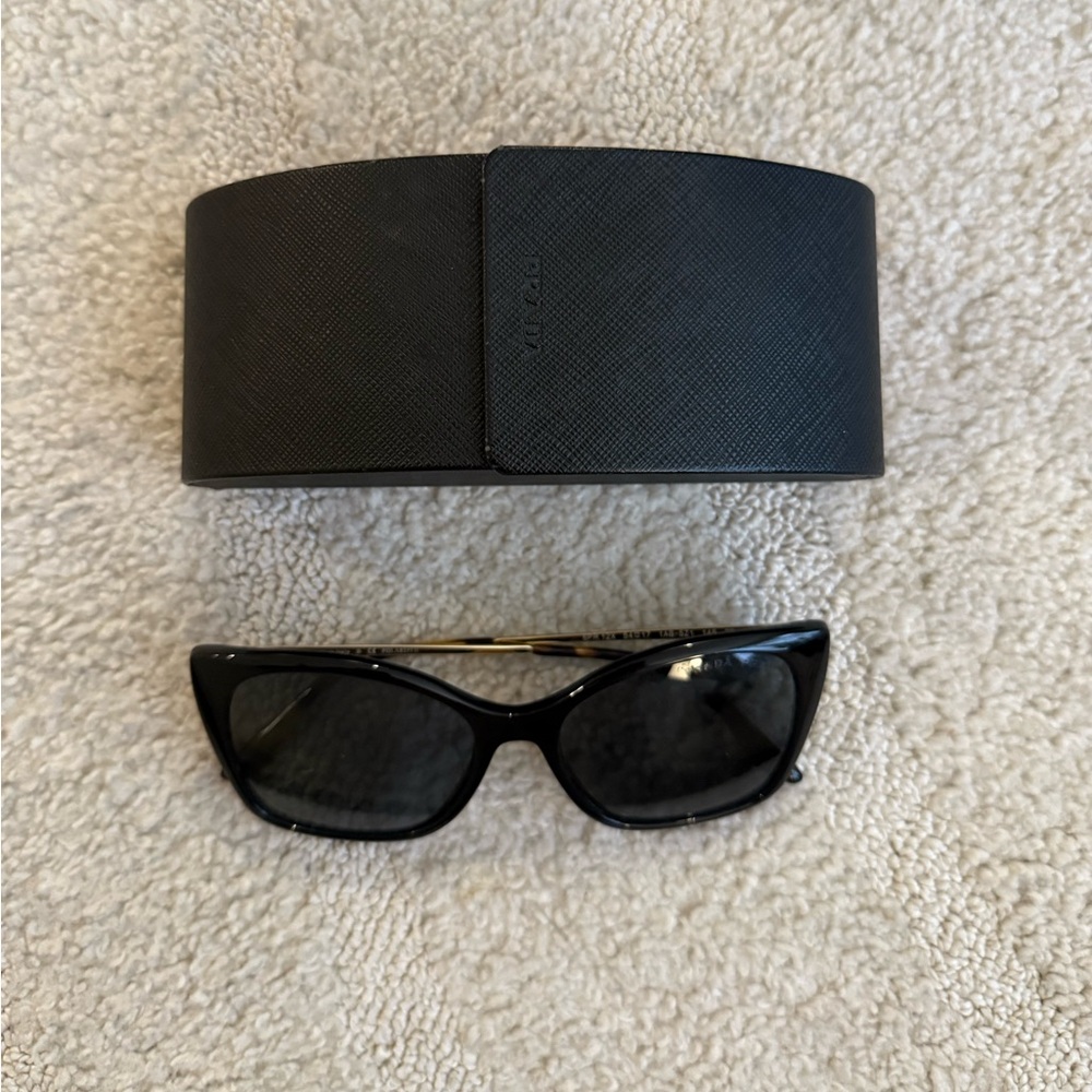 Prada Black Rectangular Sunglasses